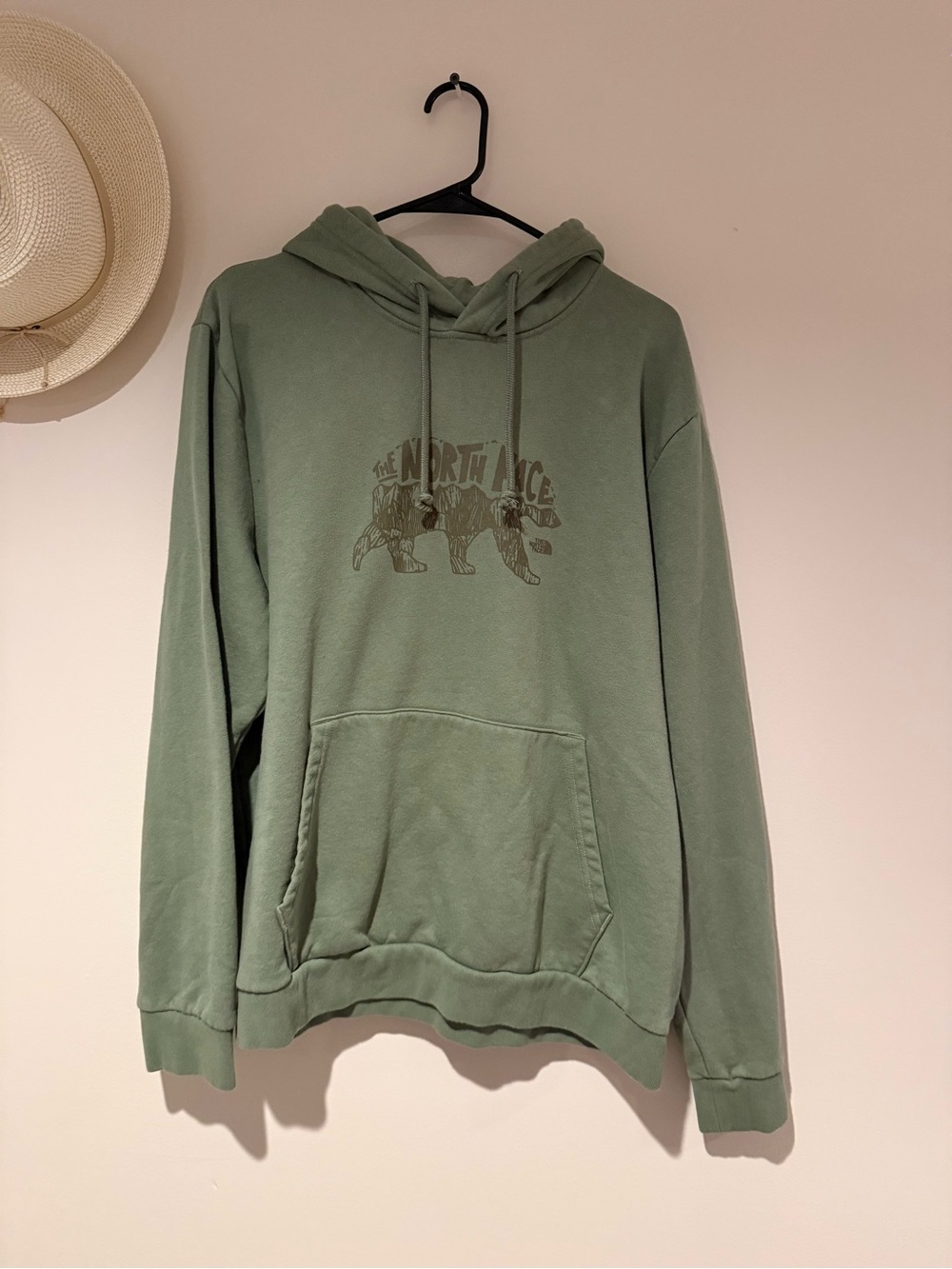 The North Face Men's Sage Green Graphic Hoodie